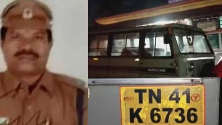 karur motor vehicle inspector kanakaraj dead..vehicle seized karur motor vehicle inspector kanakaraj dead..vehicle seized