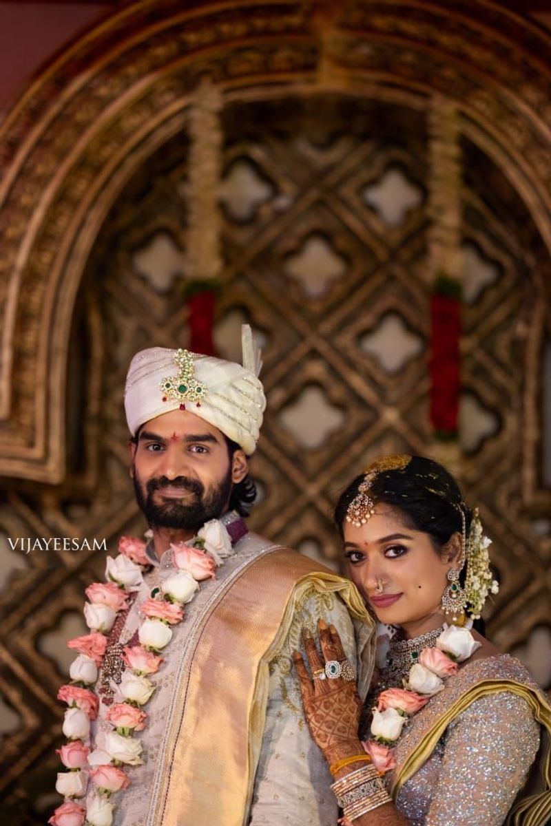 new couple karthikeya lohitha looks adorable marriage photos goes viral