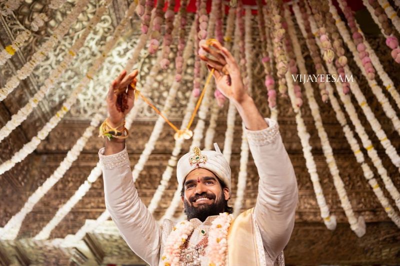 new couple karthikeya lohitha looks adorable marriage photos goes viral