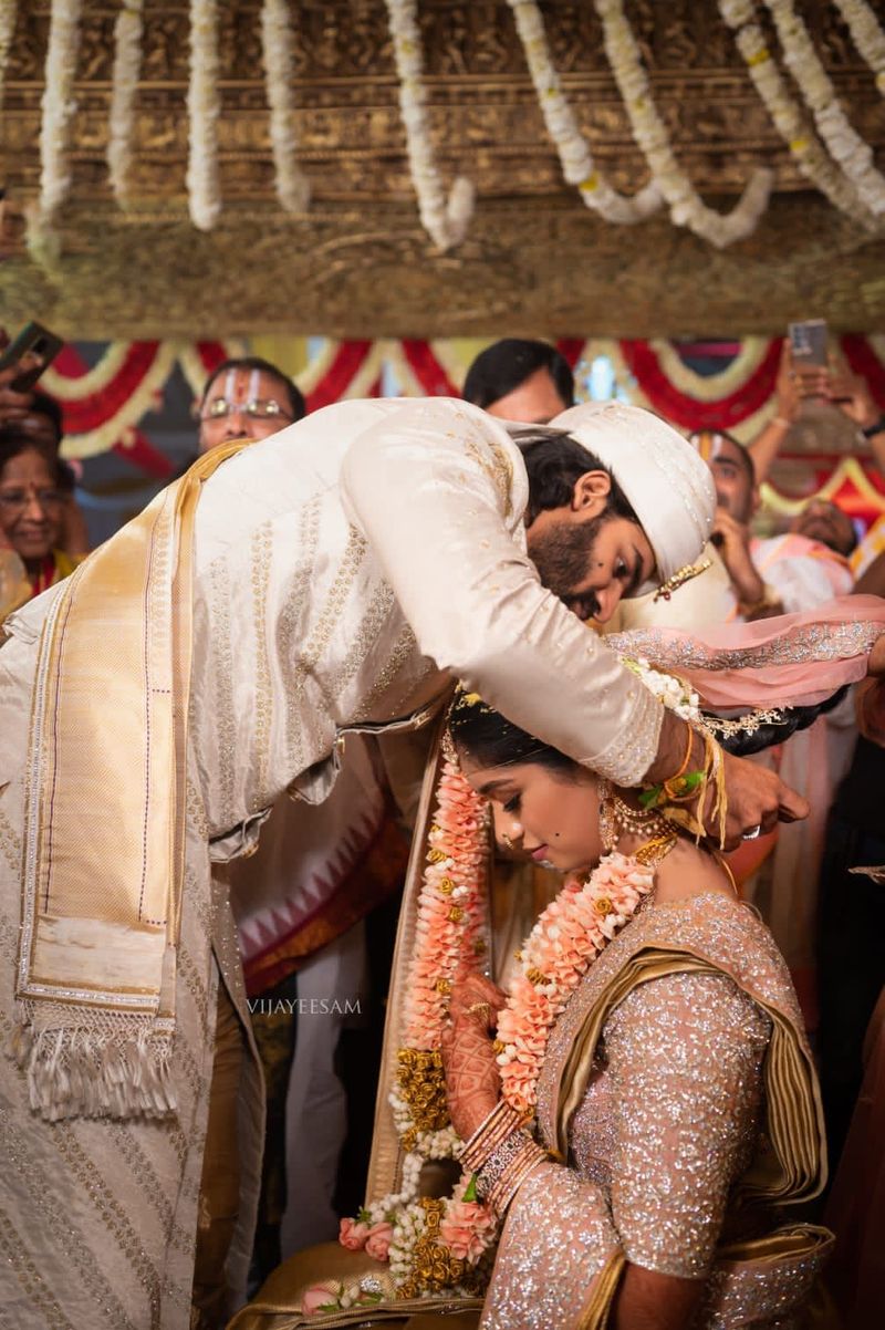 new couple karthikeya lohitha looks adorable marriage photos goes viral