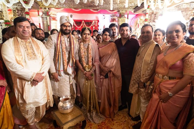 new couple karthikeya lohitha looks adorable marriage photos goes viral
