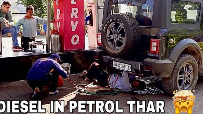 Wrong fuel filled in Mahindra Thar petrol Wrong fuel filled in Mahindra Thar petrol