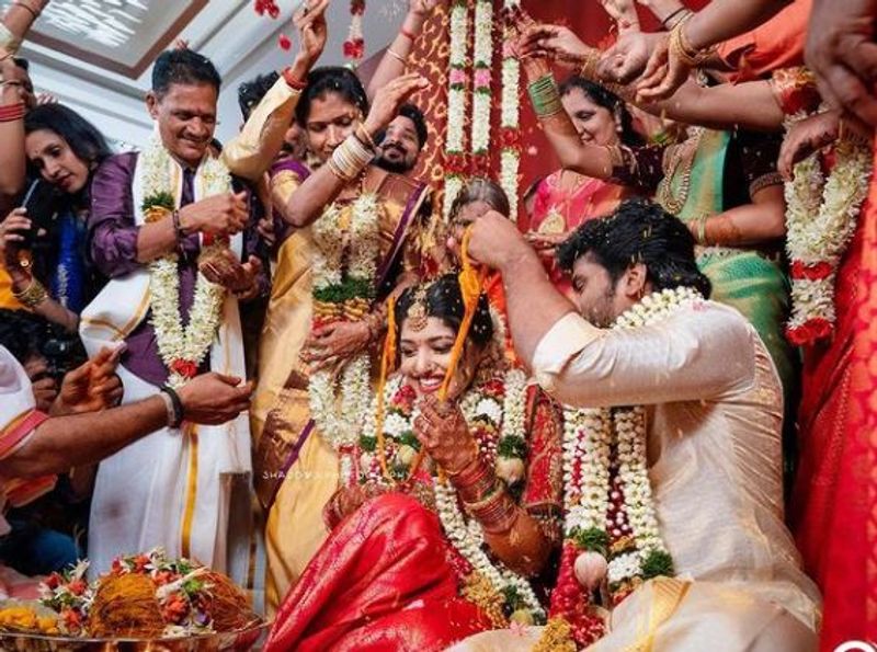 Kannada actress Shreya Anchan and tamil actor Sidhu Sid get married in Chennai vcs