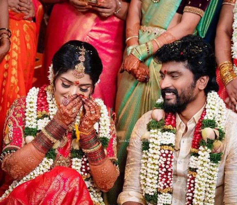 Kannada actress Shreya Anchan and tamil actor Sidhu Sid get married in Chennai vcs