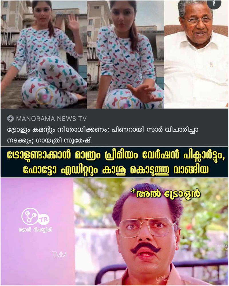 Troll against Gayatri Suresh s demand to ban trolls