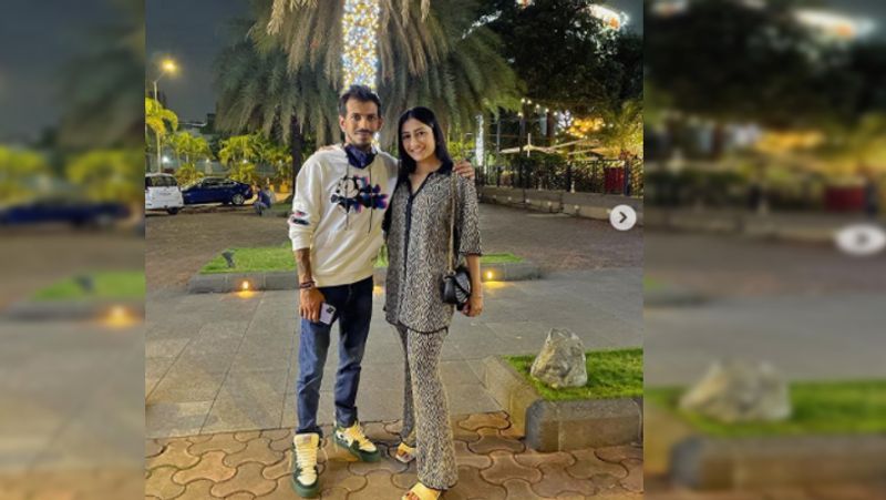 Yuzvendra Chahal Shares photo with wife Dhanashree Verma, fans compare him with 10 rs. pepsi dva