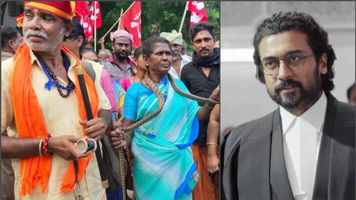 nomadic tribes gather in front of madurai collectorate to thank actor suriya for jai bhim nomadic tribes gather in front of madurai collectorate to thank actor suriya for jai bhim
