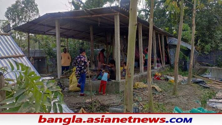 group of 40 elephants attacked a mason house in Naxalbari group of 40 elephants attacked a mason house in Naxalbari