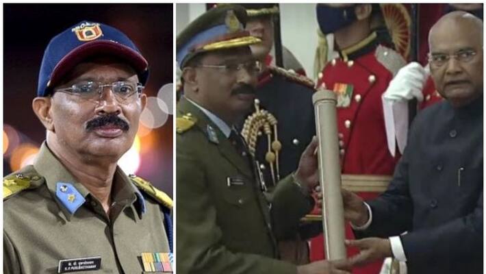 KP Purushothaman receives Param Vishist Seva Medal and Vishist Seva Medal KP Purushothaman receives Param Vishist Seva Medal and Vishist Seva Medal
