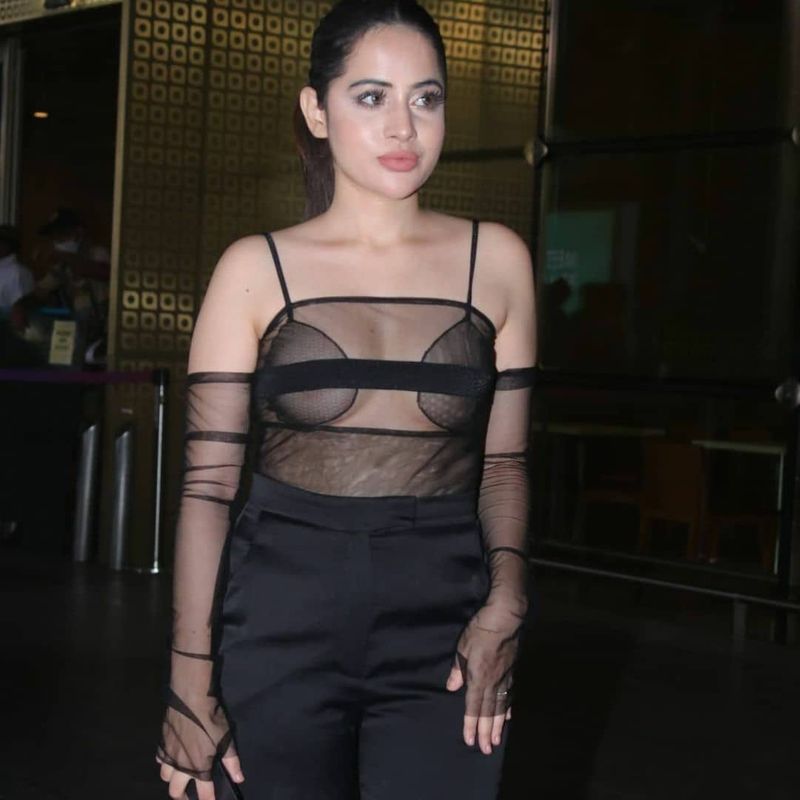 Bollywood Actress Urfi Javed gets trolled for her see through outfit mah