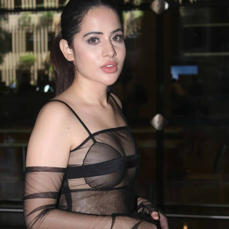 Bollywood Actress Urfi Javed gets trolled for her see through outfit mah
