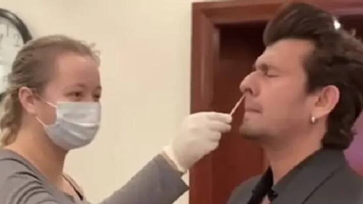 sonu nigam shares funny video of covid test sonu nigam shares funny video of covid test