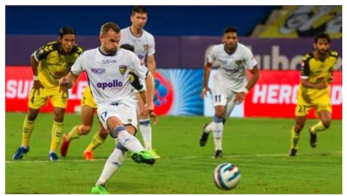 ISL 2021-22, Chennaiyin fc beat Hyderabad FC by 1-0 Goal spb ISL 2021-22, Chennaiyin fc beat Hyderabad FC by 1-0 Goal spb