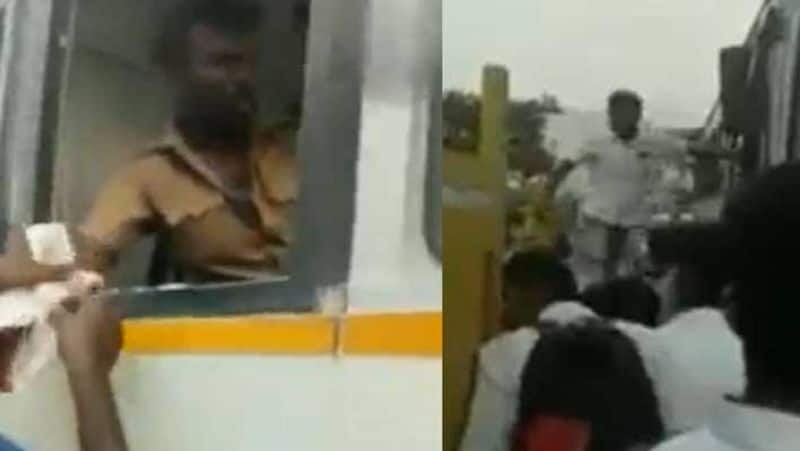 Government bus driver Attack.. car driver Arrest