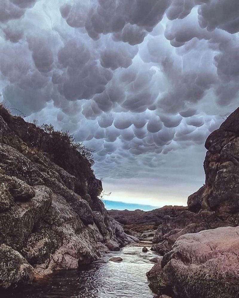 Wonder and worry about Mammatus clouds in the Argentine sky