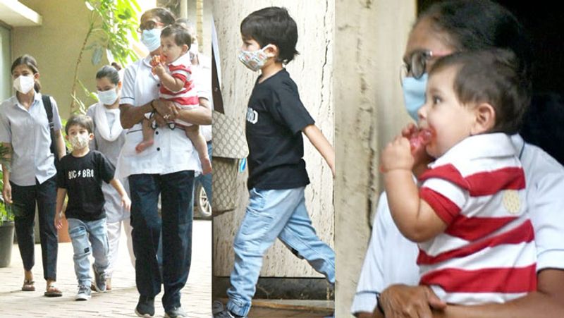 kareena kapoor sons taimur ali khan jeh ali khan step out without mom dad, these celebs also spotted KPJ