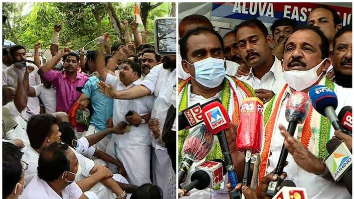 Mofiya Suicide congress protest against ci sudheer Mofiya Suicide congress protest against ci sudheer