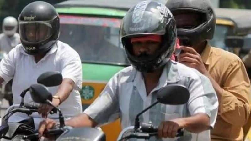 helmets are mandatory for the pillion rider says chennai traffic Police