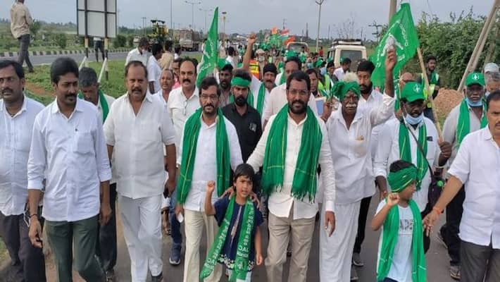 tdp leader somireddy chandramohan reddy Participated Amaravati farmers maha Padayatra at nellore tdp leader somireddy chandramohan reddy Participated Amaravati farmers maha Padayatra at nellore