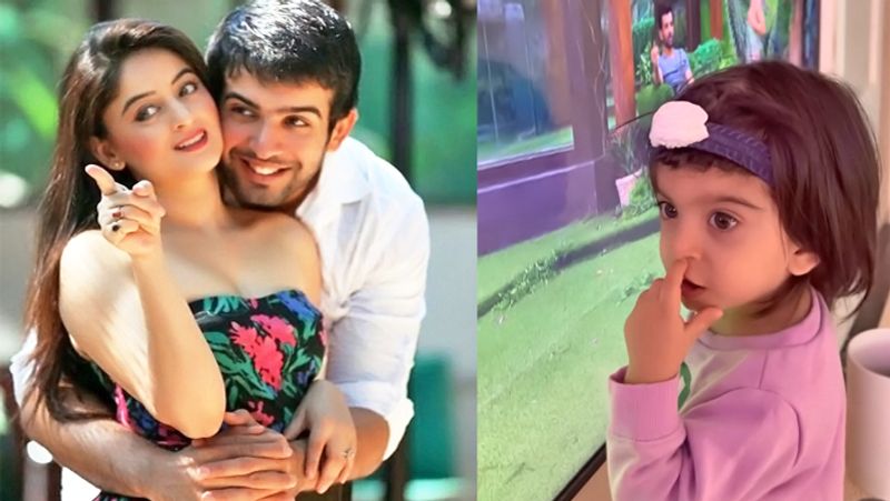 Balika Vadhu actress Mahi Vij Daughter Tara jumped with joy when seeing her father Jay Bhanushali on TV kpg