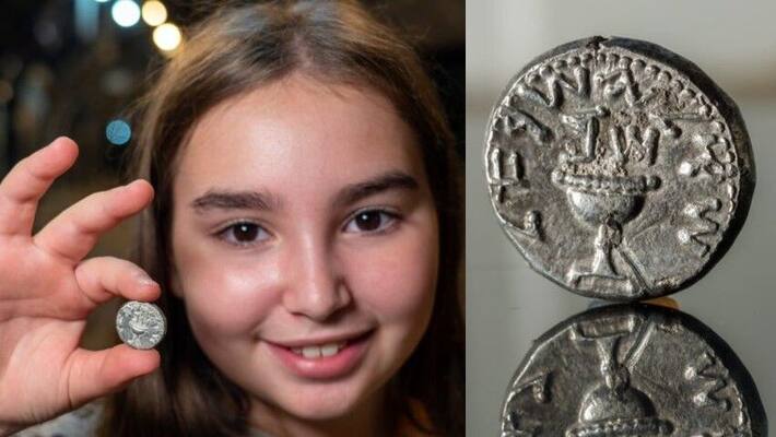 11 year old israeli girl finds 2 000 year old coin 11 year old israeli girl finds 2 000 year old coin