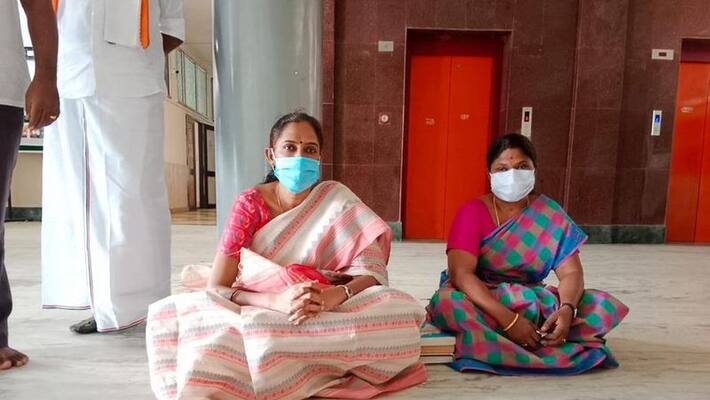 karur Jothimani M.P. protest karur Jothimani M.P. protest
