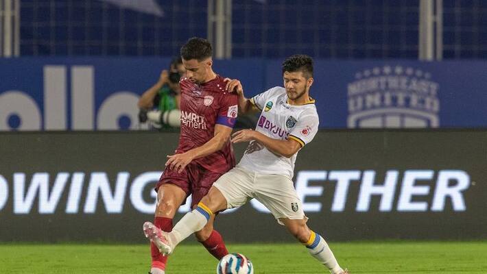 ISL 2021-22, NorthEast United vs Kerala Blasters match ends in goalless draw ISL 2021-22, NorthEast United vs Kerala Blasters match ends in goalless draw