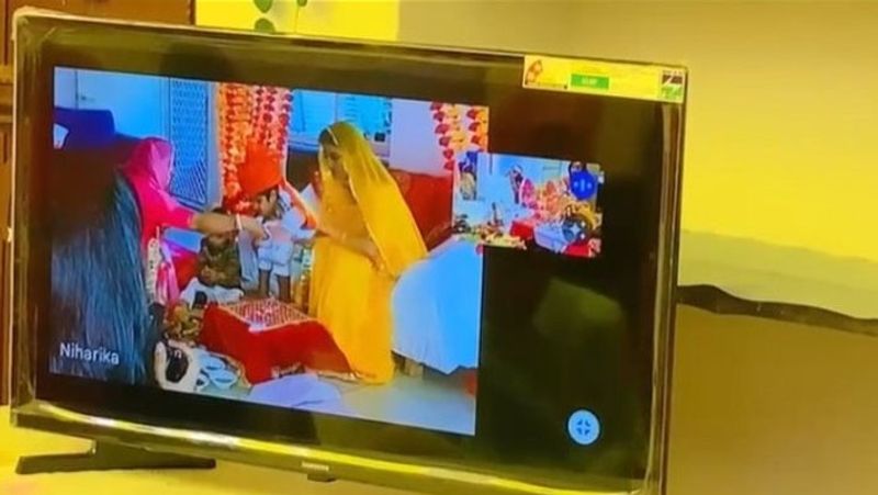 Churu Australia Sydney Niharika RS Shekhawat got online married engaged Panditji ritual according to Rajasthani customs