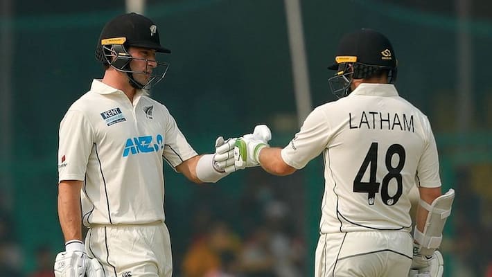 new zealand openers will young and tom latham score fifty against india in first test new zealand openers will young and tom latham score fifty against india in first test
