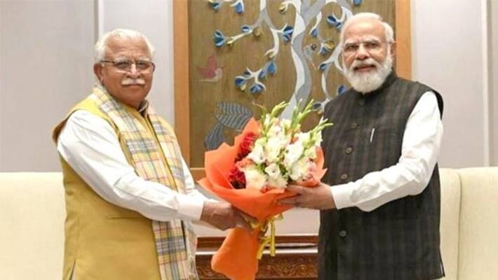 haryana CM manohar lal khattar meets with prime minister narendra modi CM says not possible to draft law on msp haryana CM manohar lal khattar meets with prime minister narendra modi CM says not possible to draft law on msp