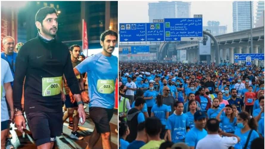 Dubai run 2021 witnessed participation of 146000 people Dubai run 2021 witnessed participation of 146000 people