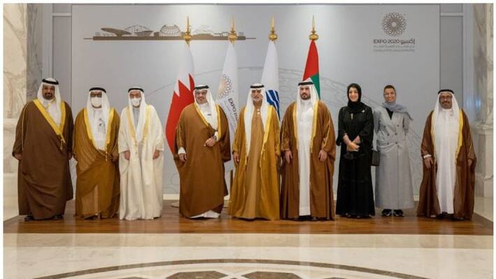 Bahrain crown prince visited expo 2020 Bahrain crown prince visited expo 2020