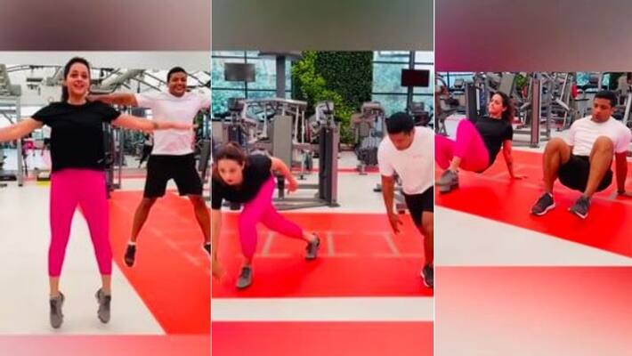 actress bhavana shares workout video actress bhavana shares workout video