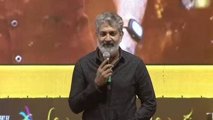 balayya oka atom bomb said rajamouli in akhanda event and bunny fans fire balayya oka atom bomb said rajamouli in akhanda event and bunny fans fire