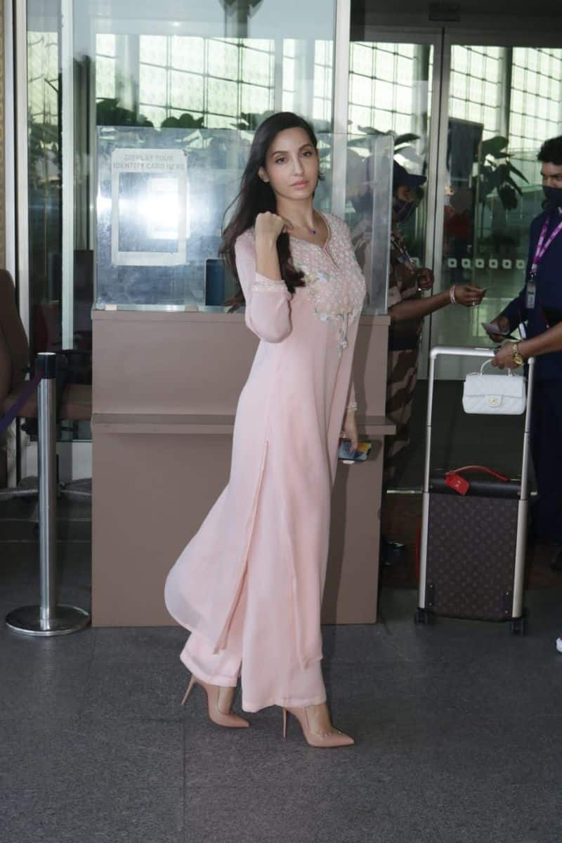 Nora Fatehi flaunts her cleavage in airport video goes viral BRD