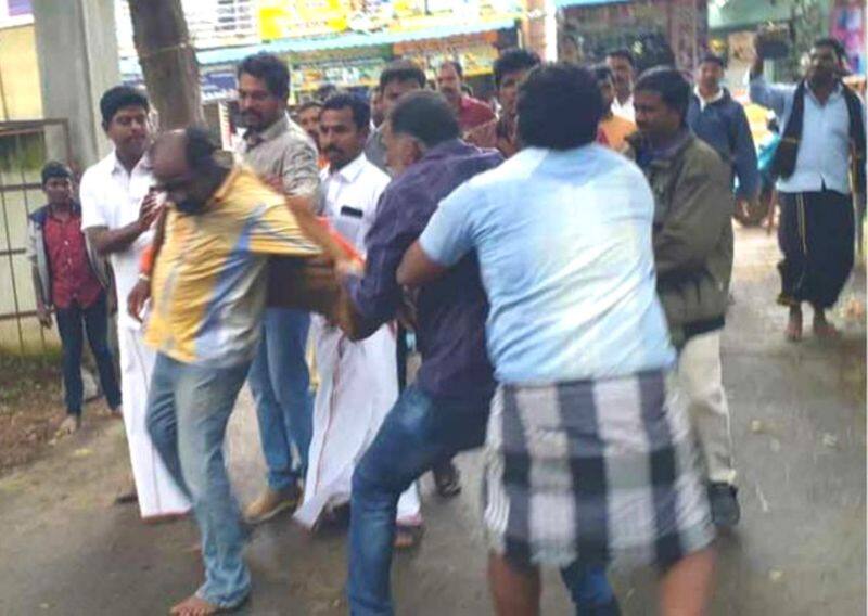 A karate master involved in sexual harassment near Salem was beaten up by the public at salem