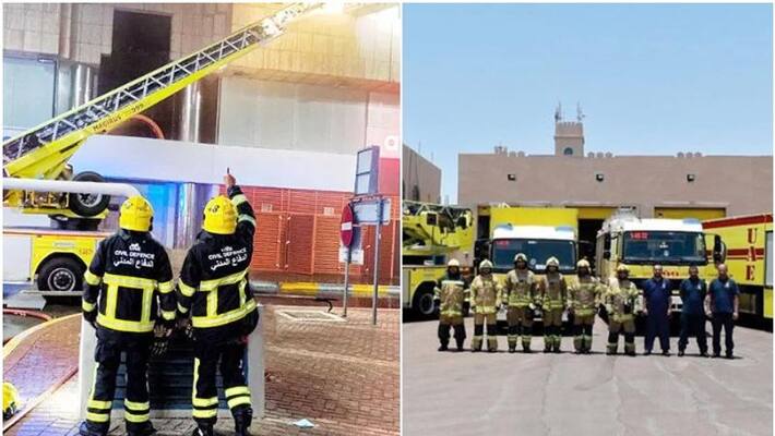 fire broke out in a residential building in Abu Dhabi fire broke out in a residential building in Abu Dhabi