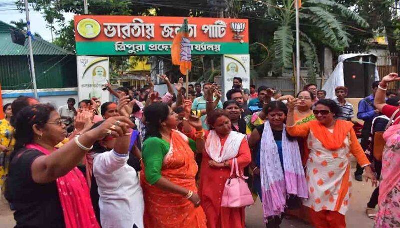 Tripura local body elections .. BJP won all the municipalities .. Opposition parties to curl ..!