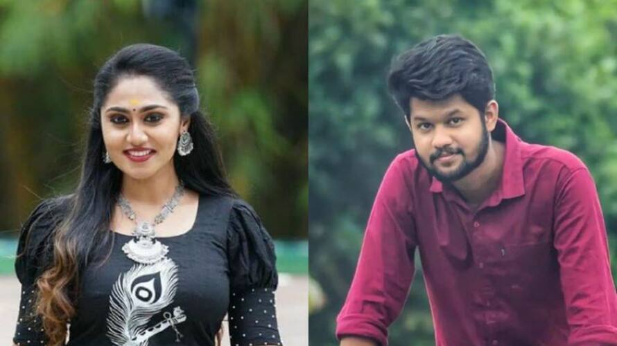 ammayariyathe actress sreethu krishnan dance with santhwanam fame Achu Sugandh on the start music floor ammayariyathe actress sreethu krishnan dance with santhwanam fame Achu Sugandh on the start music floor