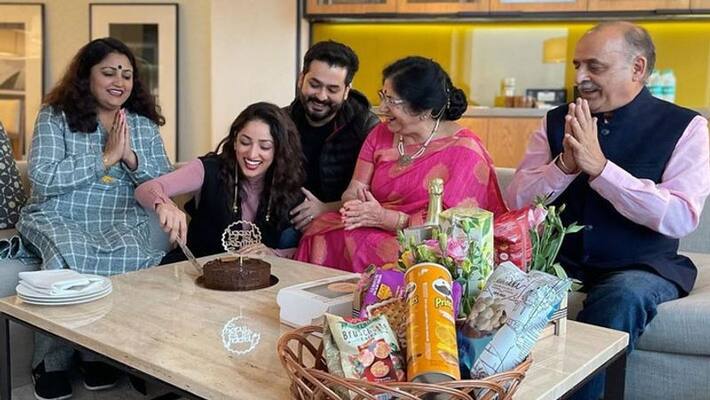 Yami Gautam celebrates first birthday post wedding with husband Aditya Dhar and family KPJ Yami Gautam celebrates first birthday post wedding with husband Aditya Dhar and family KPJ
