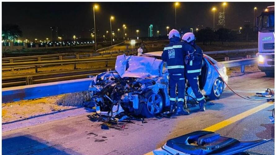 seven people severely injured in seven accidents in Dubai seven people severely injured in seven accidents in Dubai