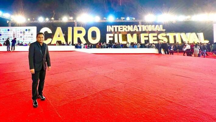 Internationally acclaimed Indian composer A. R. Rahman was honoured at the Cairo Opera House Internationally acclaimed Indian composer A. R. Rahman was honoured at the Cairo Opera House