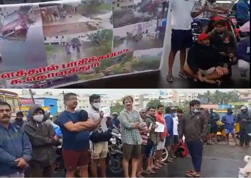 Kolathur peoples protest against tamil nadu cm mk stalin