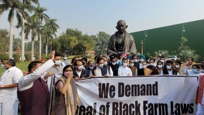 Congress trolled in social media for Farm laws repealed banner bmm Congress trolled in social media for Farm laws repealed banner bmm