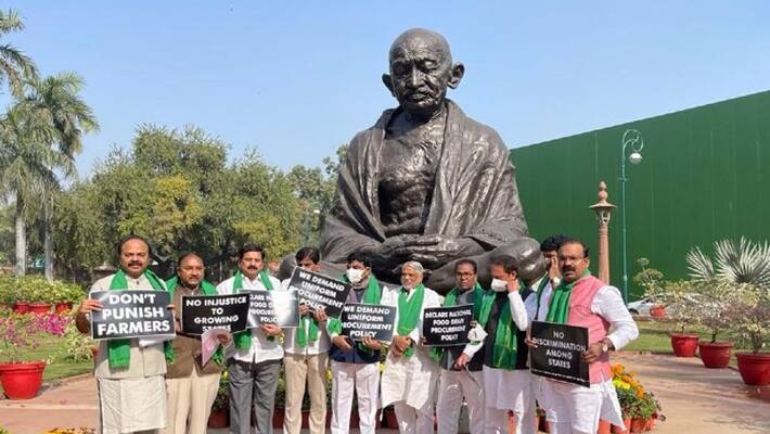 TRS MPS Plans to boycott ongoing Parliament Winter session TRS MPS Plans to boycott ongoing Parliament Winter session