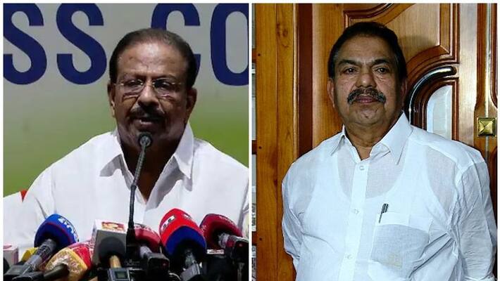 K Sudhakaran and Mambaram Divakaran fight continue K Sudhakaran and Mambaram Divakaran fight continue