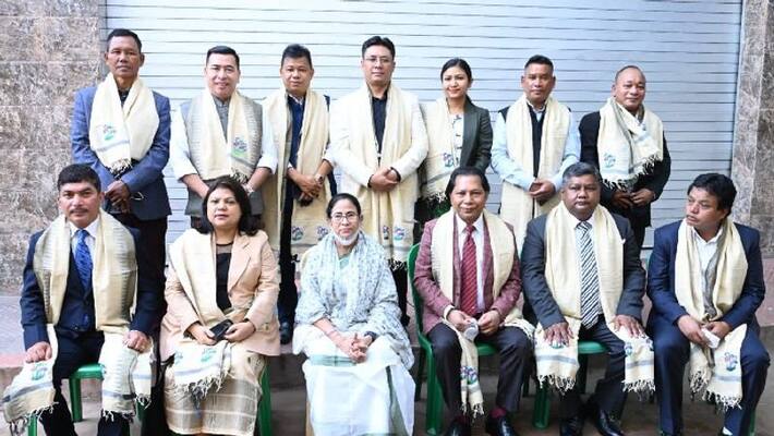 Mamata Banerjee welcome leaders, Charles pyngrope is president of Meghalaya tmc bsm Mamata Banerjee welcome leaders, Charles pyngrope is president of Meghalaya tmc bsm