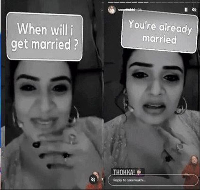 Anchor Sreemukhi already married, here is insta post