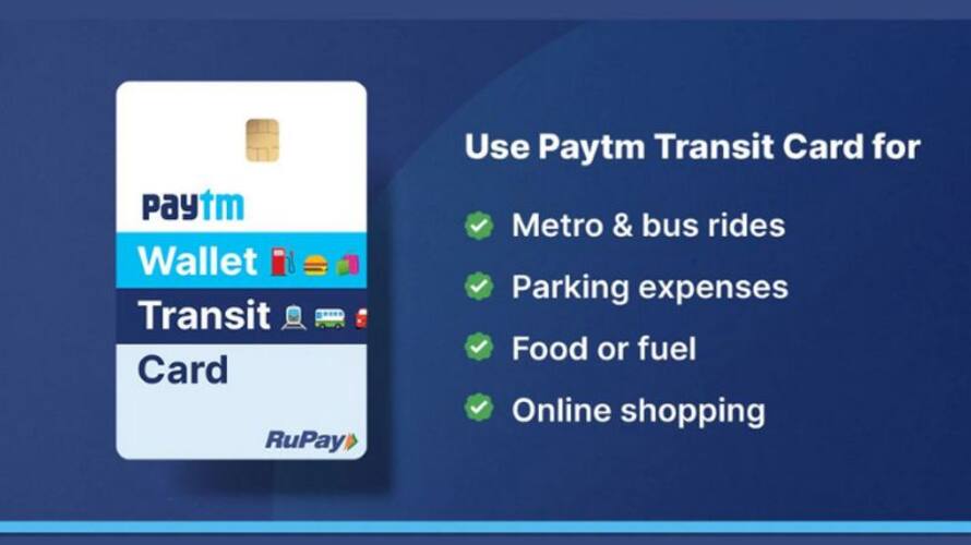 Paytm Payments Bank launches Paytm Transit Card Paytm Payments Bank launches Paytm Transit Card