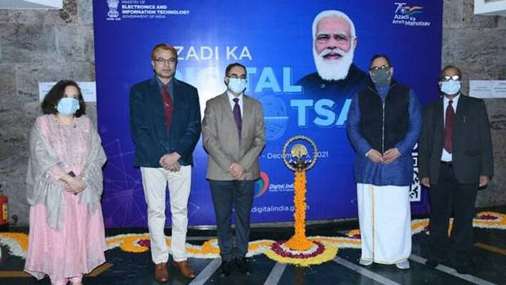 Minister of State for Information Technology Rajiv Chandrashekhar inaugurated the Digital Festival of Freedom KPA Minister of State for Information Technology Rajiv Chandrashekhar inaugurated the Digital Festival of Freedom KPA